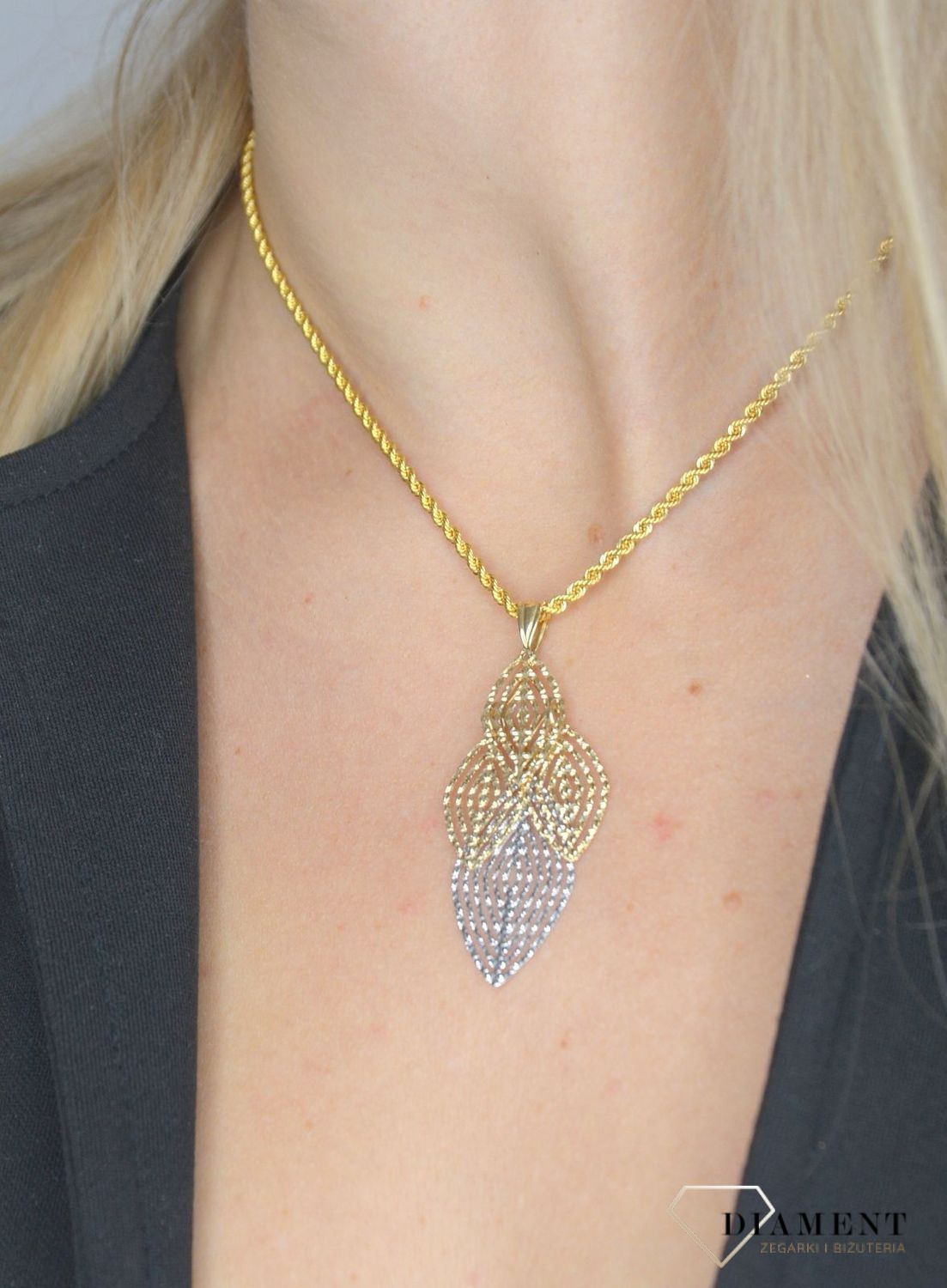 Złoty łańcuszek 585 o szerokości 2,5 mm DIA-LAN-1158-585 2,5mm.jpg